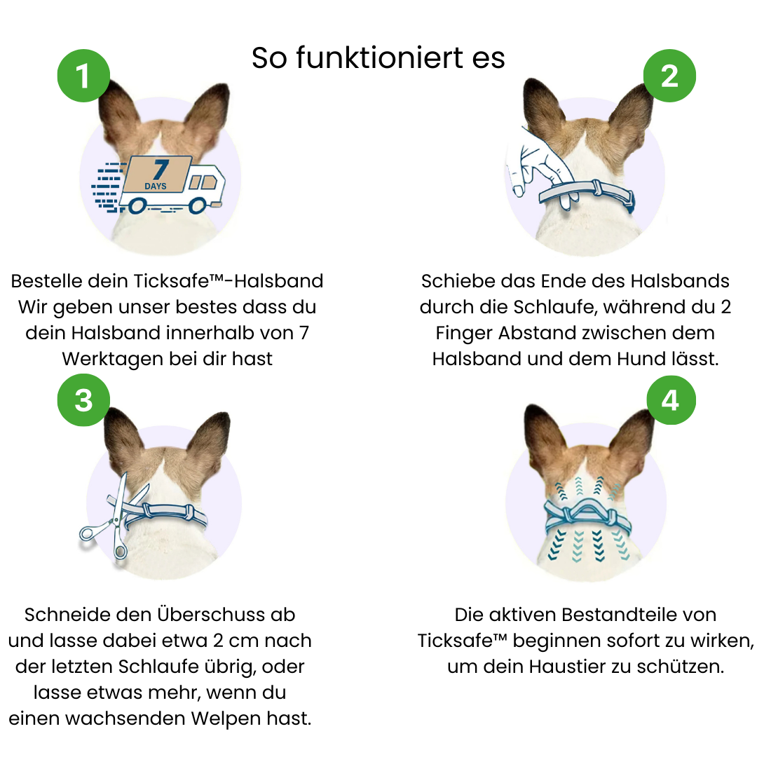 TickSafe™ - Anti-Floh- und Zeckenhalsband